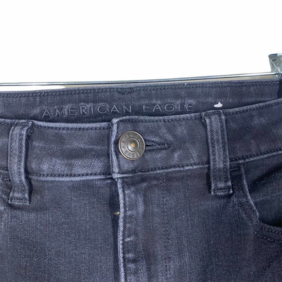 American eagle Black skinny jeans sz 6 short - Picture 2 of 10